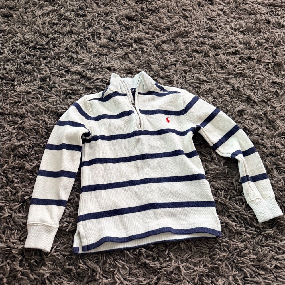 Polo Ralph Lauren Striped Navy and White Kids Pullover